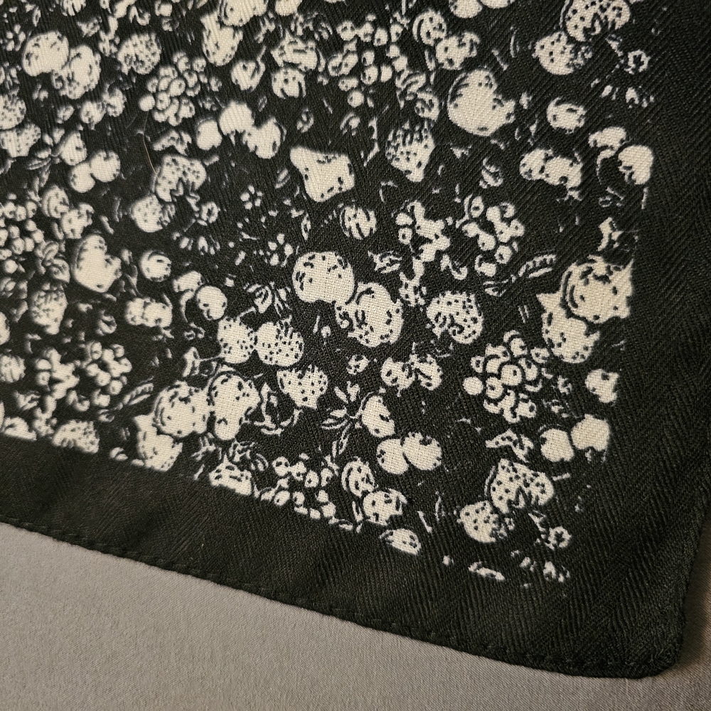 Chic Black and White Patterned Scarf